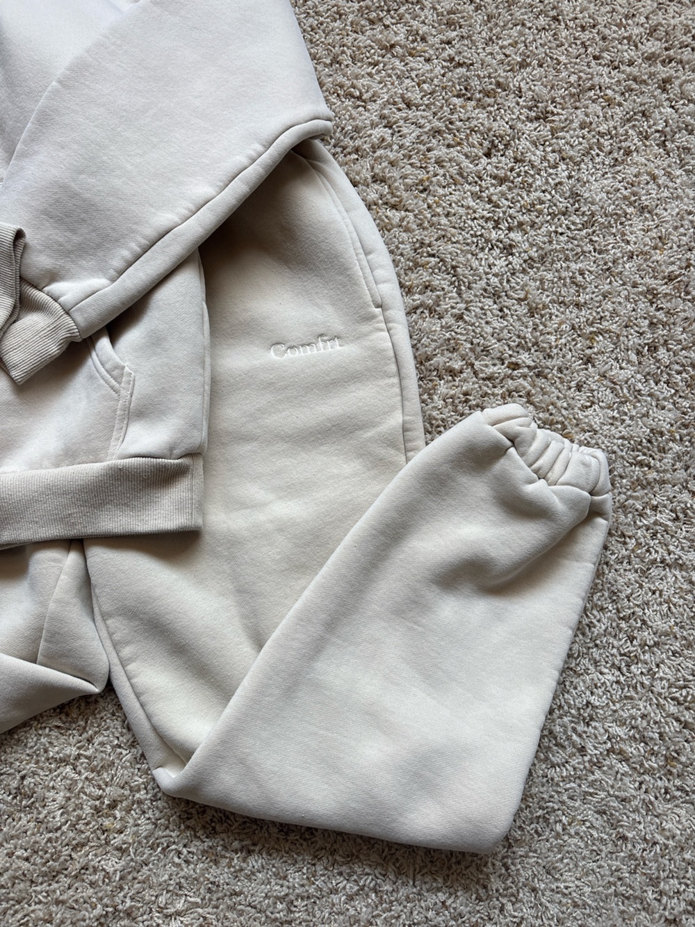 Comfrt Sweat Set Womens Hoodie Jogger Pants Oversized Loungewear Small - Picture 3 of 10